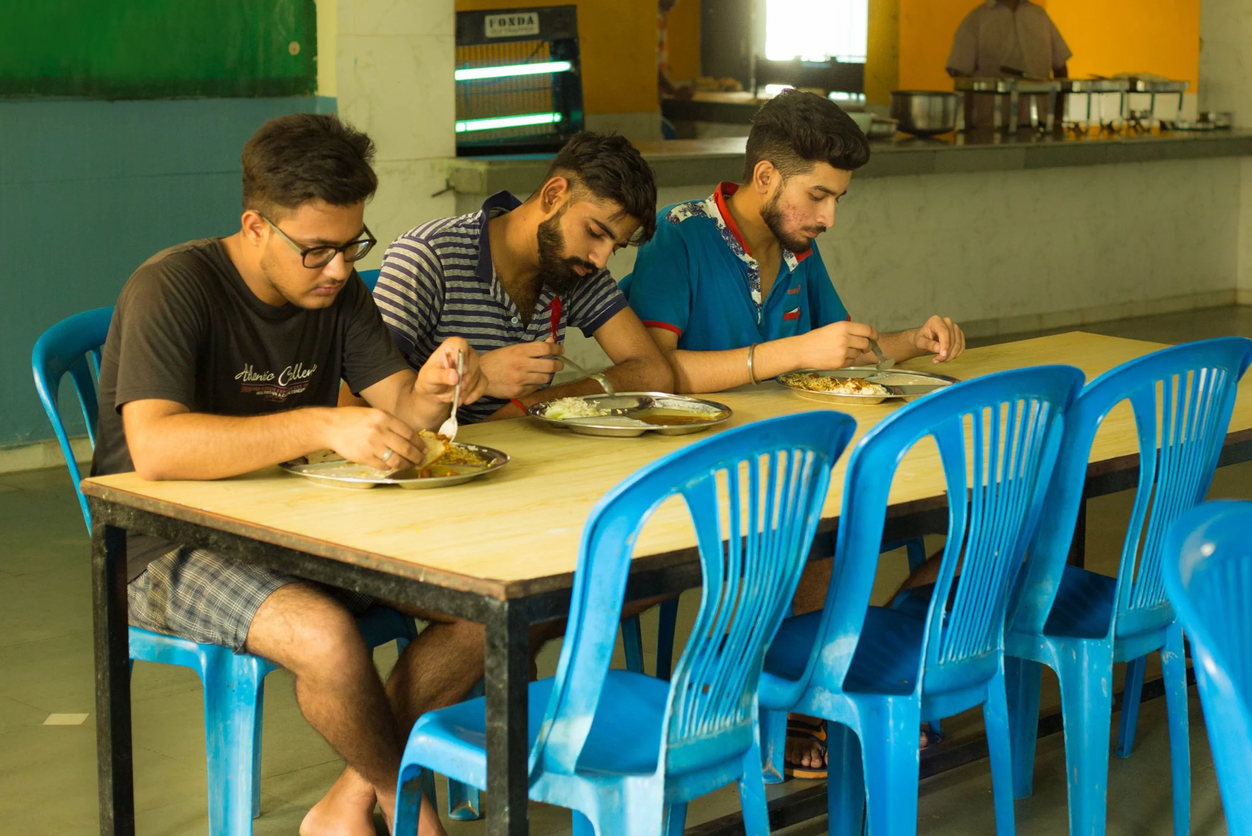 Mess hall at WhiteRay Institute for NEET, IIT-JEE, and NDA students in Chandigarh